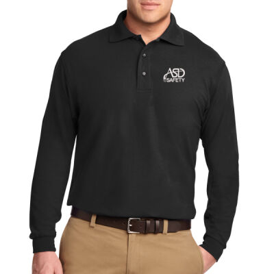 ASD Long Sleeve Safety Polo - Port Authority Silk Touch Long Sleeve Polo Thumbnail